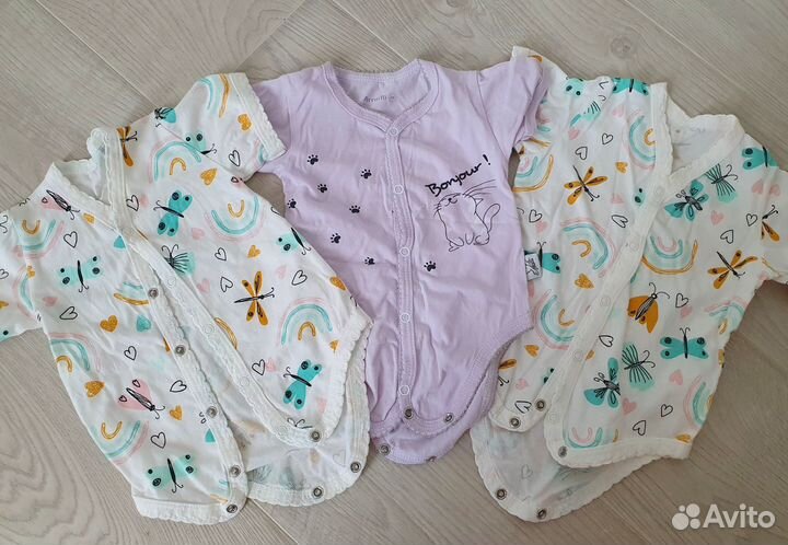 Вещи на девочку пакетом 58 62 68 размер