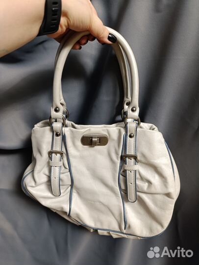 Сумка классическая жемчужного цвета