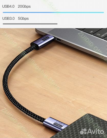 Кабель Type-C для быстрой передачи USB 4.0 20 Гб/с