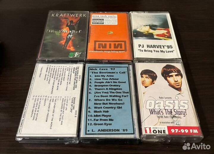 Аудиокассеты Radiohead Nirvana Linkin Park и тд
