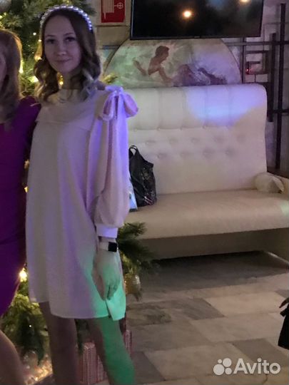 Платье с бантом