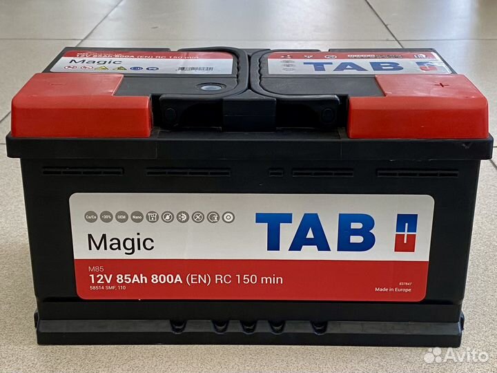 Аккумулятор TAB Magic 85ah 800A