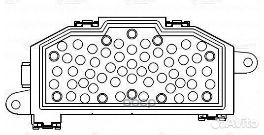 Резистор вентилятора отопителя audia3 (8P1) 1.2