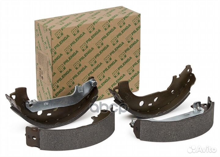 Колодки тормозные барабанные задние со скобами