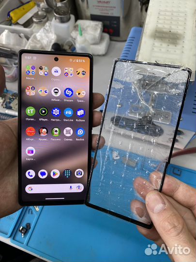 Переклейка стекла, замена дисплея, iPhone Samsung