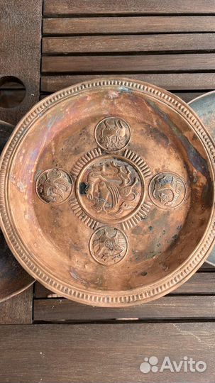 Чаша(тарелка ) для весов медная