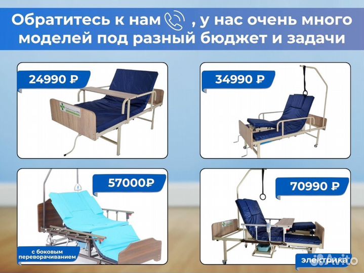 Медицинская кровать функциональная