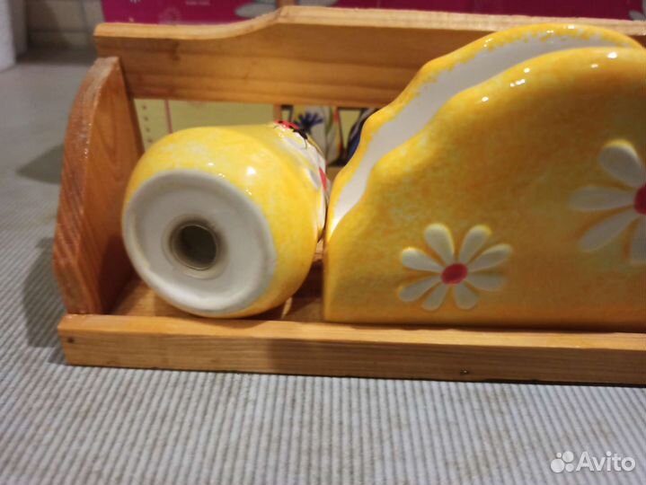 Набор для специй, Солонка и перечница, салфетница