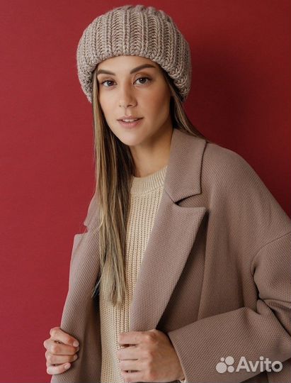 Комплект шапка и шарф для девушки