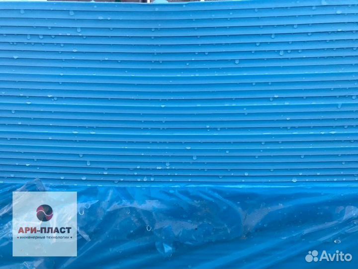 Полипропилен лист голубой (серый) с уф-защитой