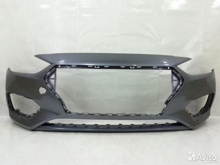 Бампер Хендай Солярис (17-20) Серый