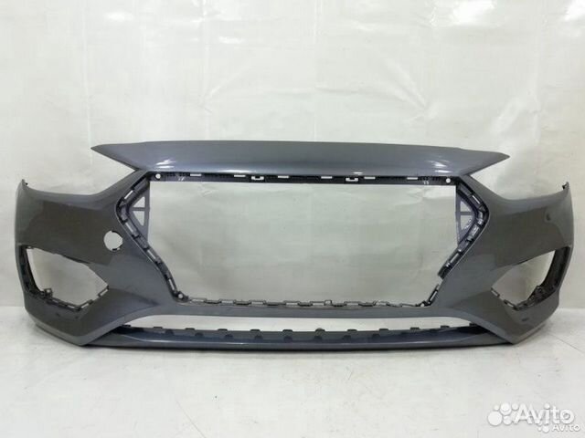 Бампер Хендай Солярис (17-20) Серый