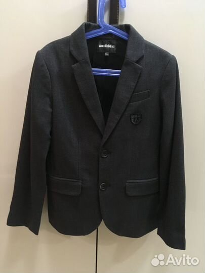 Пиджак Acoola серый рост 140. Школьная форма