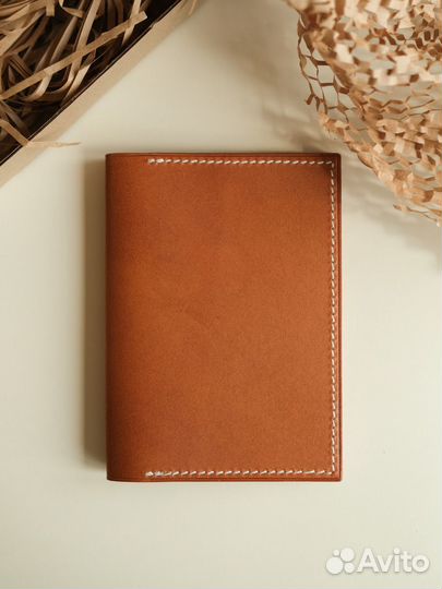Обложка для автодокументов натуральная кожа
