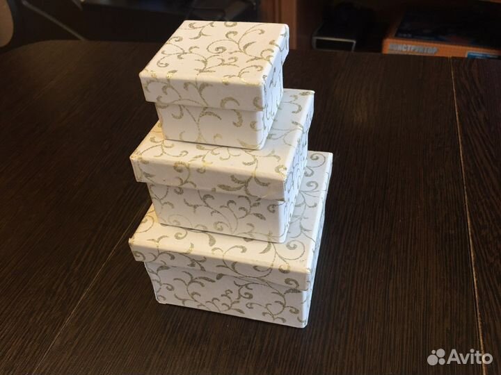 Коробочки для упаковки подарков 3 шт