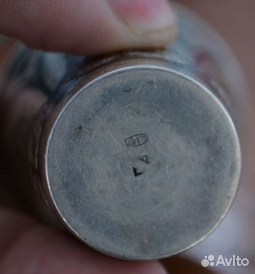 Серебряная рюмка. стопка- 875 пр. кубачи