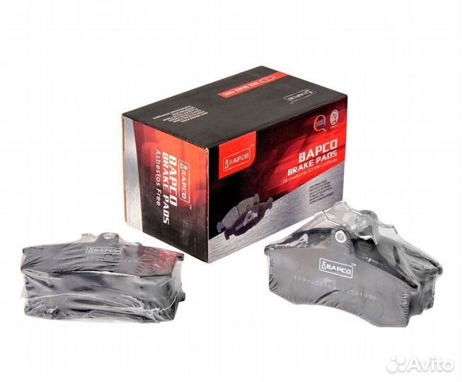 Колодки тормозные задние bapco BP0674