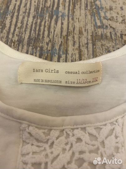 Блузка zara школьная