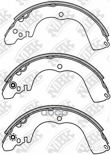 Колодки тормозные барабанные задние NiBK FN6723