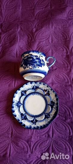 Чайная пара Гжель