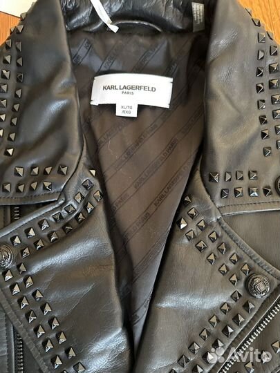 Оригинал Кожаная косуха Karl Lagerfeld XL