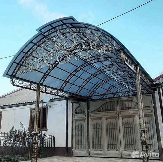 Навесы из поликарбоната для дома и дачи