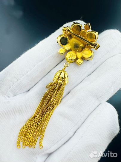 Винтажная брошь Чехословакия аврора бореалис