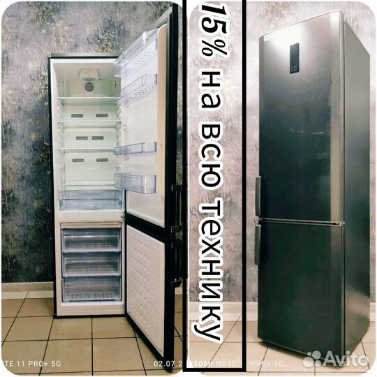 Холодильник бу с гарантией, полностью исправный