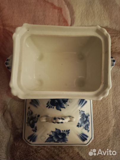 Гжель ручная работа шкатулка