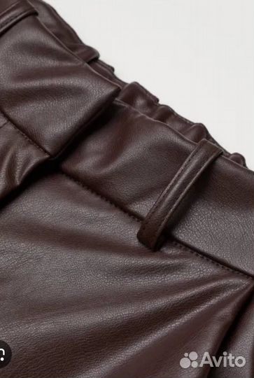 Брюки кюлоты женские под кожу H&M