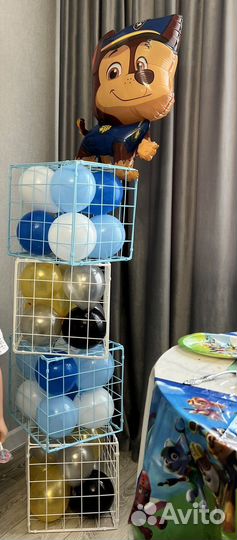 Шары, декор для праздника, щенячий патруль