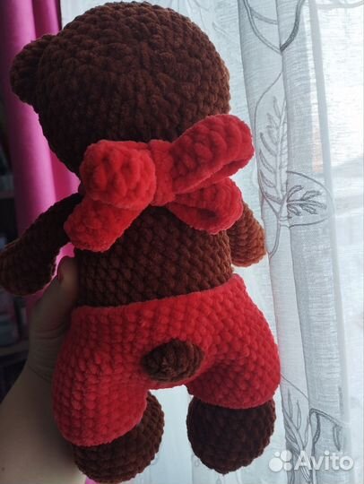 Вязаная игрушка Советский мишка