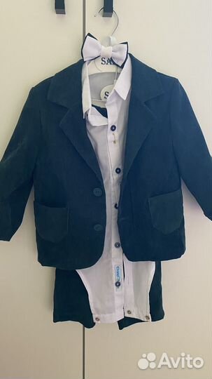 Детский вельветовый костюм