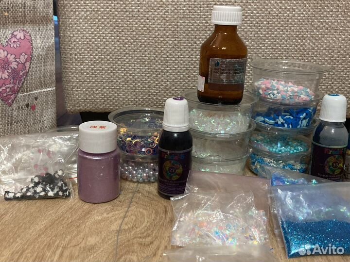 Набор для слаймов в подарок баночки