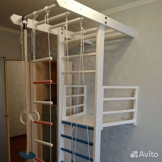 Шведская стенка с балконом и аксессуарами