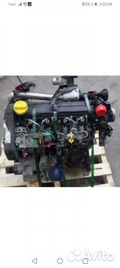 Двигатель Renault scenic 1 5 diesel к9к724