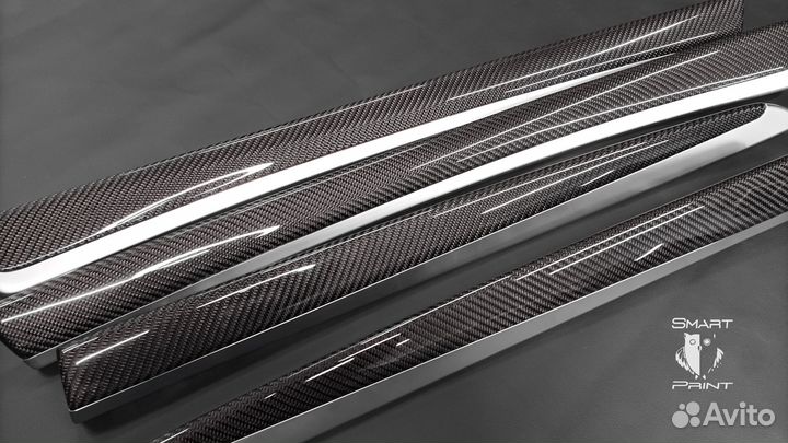 Декоративные планки салона BMW F10 карбон