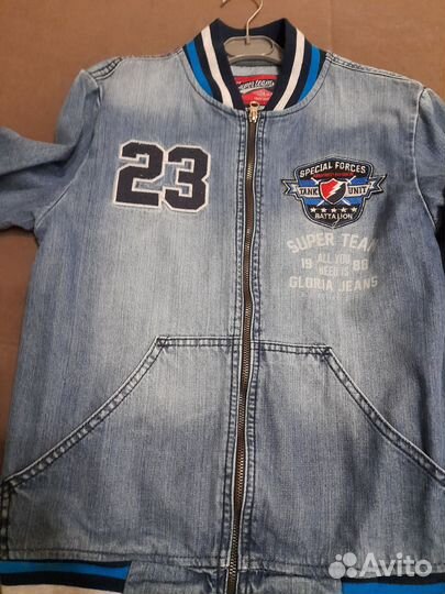 Джинсовая куртка для мальчика 152- 164