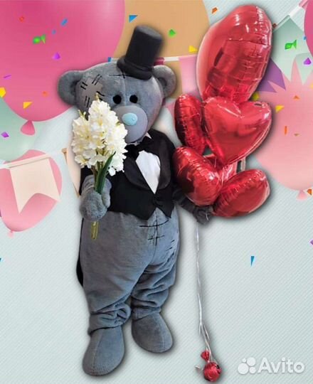 Ростовая кукла Мишка Тедди Зайка Ревва Аниматор