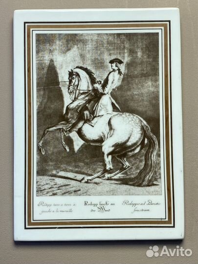 Старинное фарфоровое панно tettau Бавария