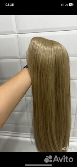 Блонд Парик Lace Front. Изменяемый пробор