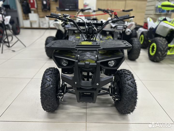 Детский квадроцикл Grizlik Х16 PS желтый камуфляж