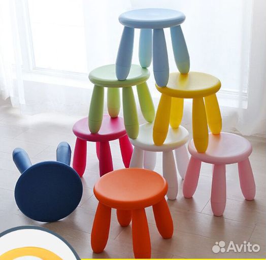 Детский пластиковый табурет (аналог Икеа Маммут)