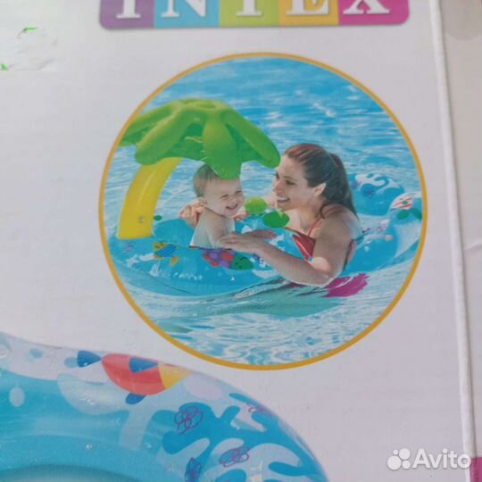 Надувной матрас с пальмой