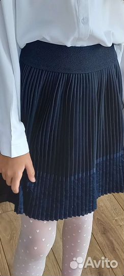 Блузка школьная+ юбка