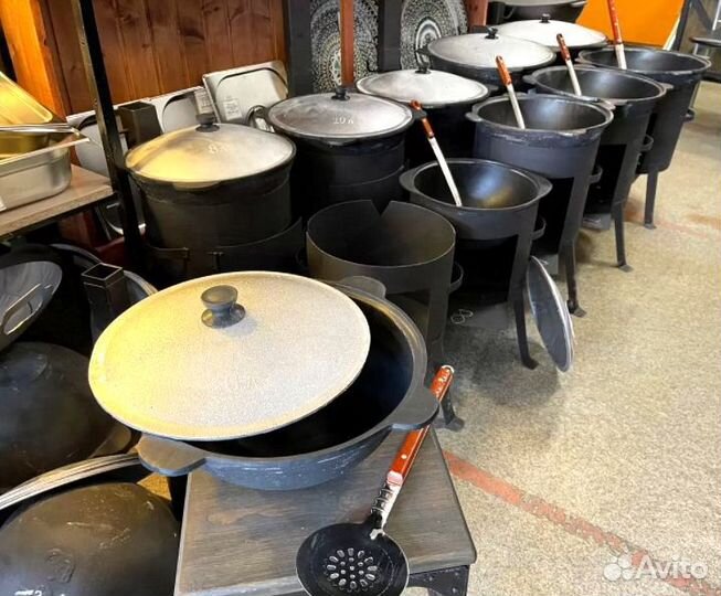 Казан 16л из чугуна узбекский