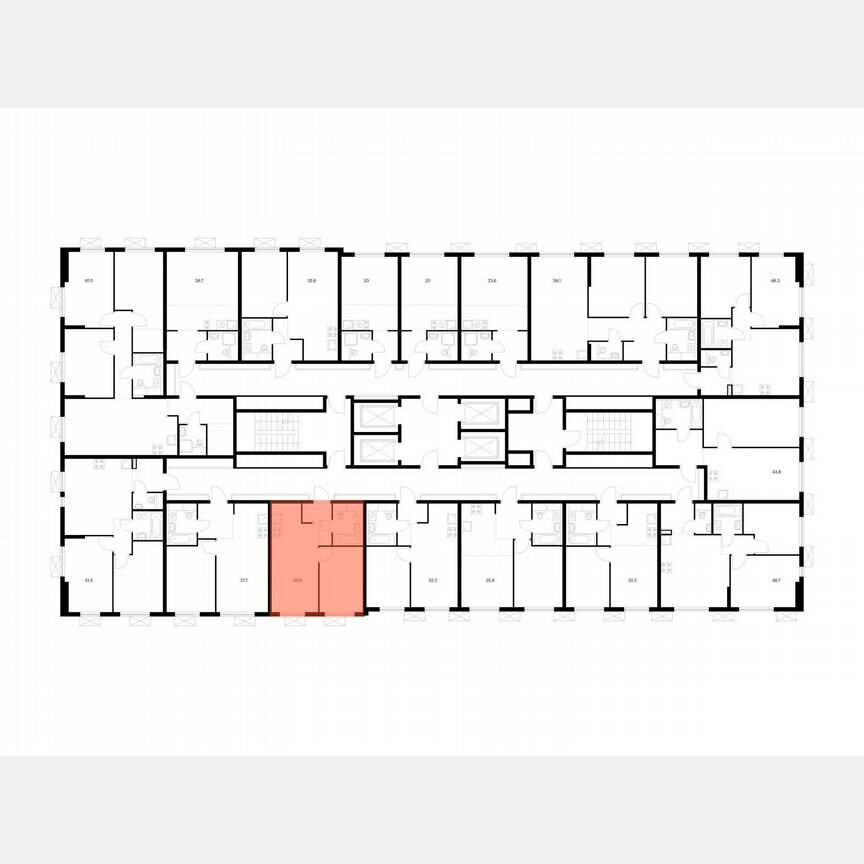 1-к. квартира, 33,9 м², 20/24 эт.
