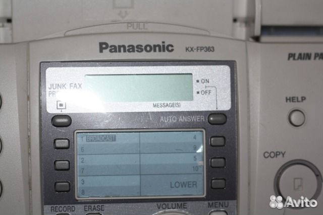 Телефон-Факс Panasonic KX-FLM363. Рабочий