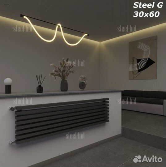 Горизонтальный радиатор Steel-Hot от производителя