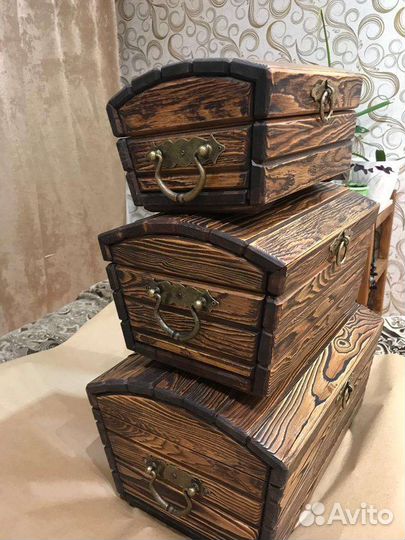 Сундук деревянный лиственница